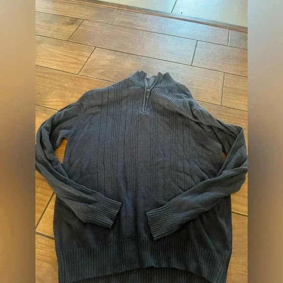 Oscar de la Renta Other - Oscar de la Renta Men’s Quarter Zip Pullover Knit Sweater Navy Sz XL Long Sleeve